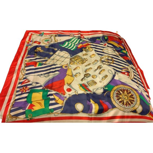 Vintage Scarf 100% Polyester (RN #67990) - Picture 1 of 5